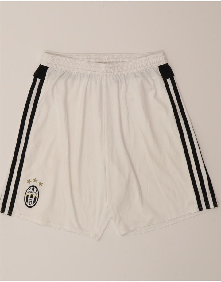 ADIDAS Mens Juventus Sport Shorts Pequeno Branco Colourblock Poliéster