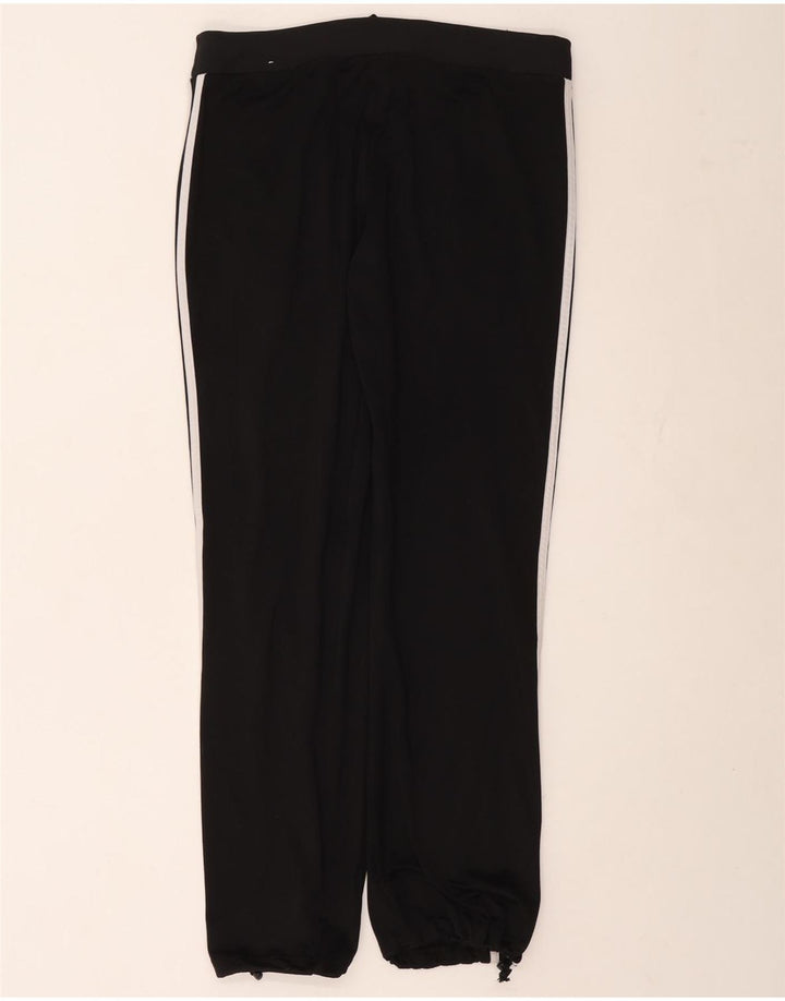 ADIDAS Calças de treino femininas Joggers UK 14 Grande Poliéster Preto