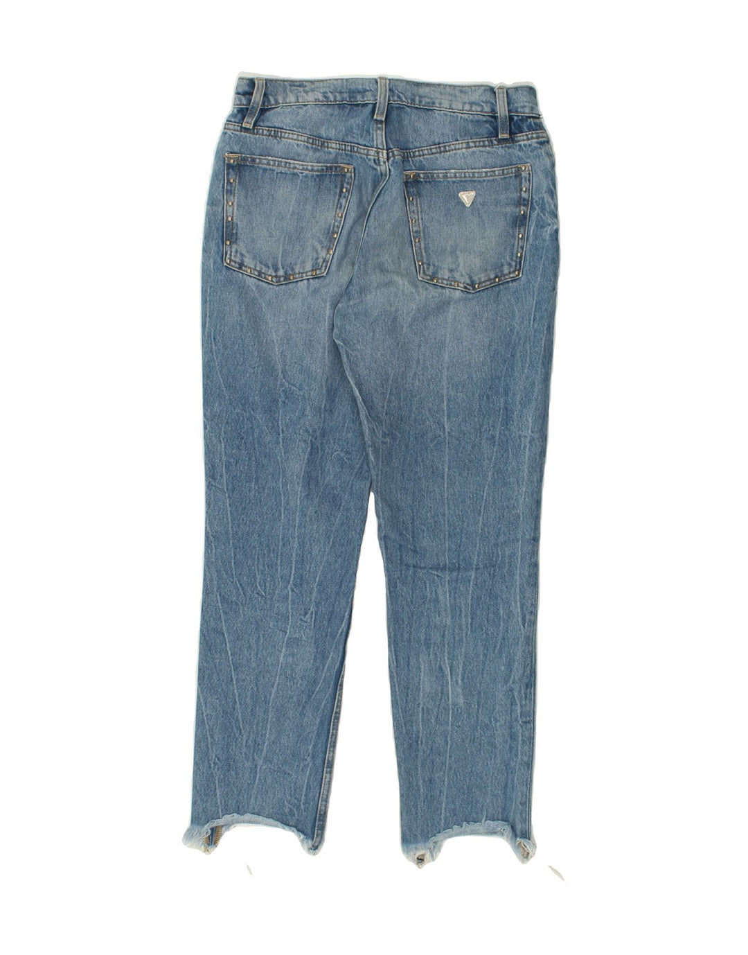 GUESS Womens Distressed Slim Jeans W28 L26  Blue Cotton | Vintage Guess | Thrift | Second-Hand Guess | Used Clothing | Messina Hembry 