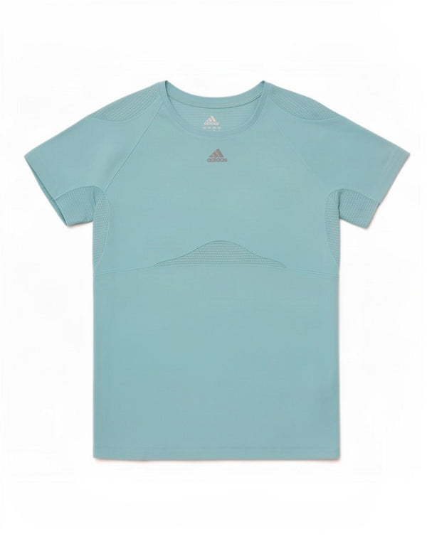 Camiseta Feminina Adidas Top UK 10 Pequena Azul Poliéster