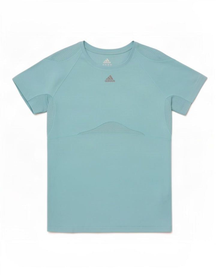 Camiseta Feminina Adidas Top UK 10 Pequena Azul Poliéster