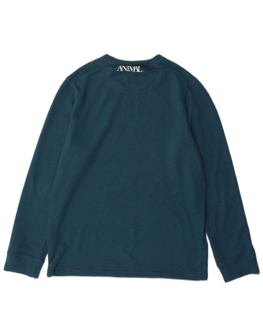 Animal Mens Gráfico Moletom Jumper Médio Algodão Azul