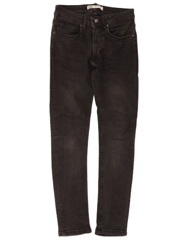 Zara Jeans Skinny Masculino EU 38 Pequeno W30 L28 Preto