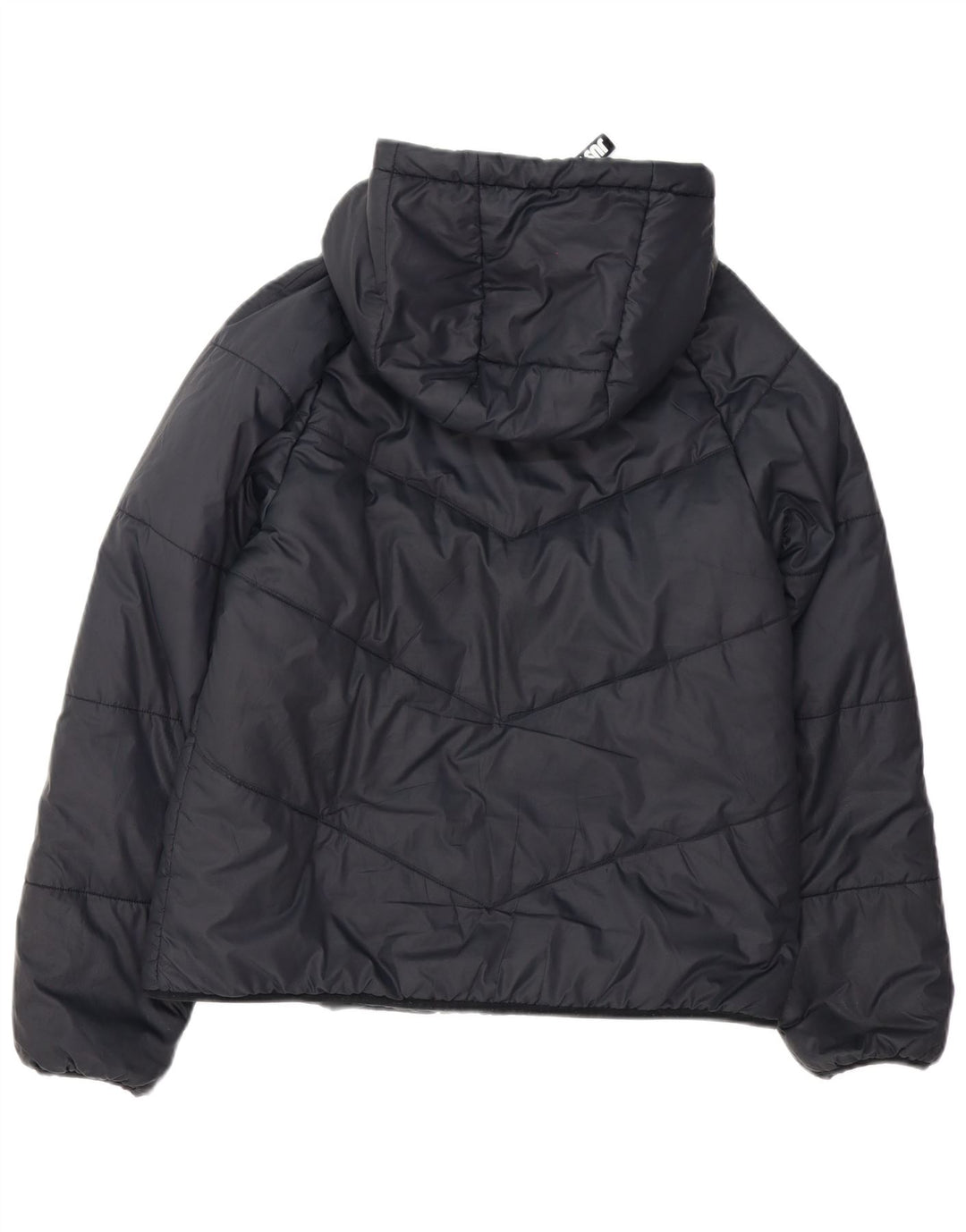 Jaqueta Nike Feminina com Capuz Oversized Acolchoada UK 10 Pequena Poliéster Preta