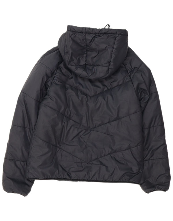 Jaqueta Nike Feminina com Capuz Oversized Acolchoada UK 10 Pequena Poliéster Preta