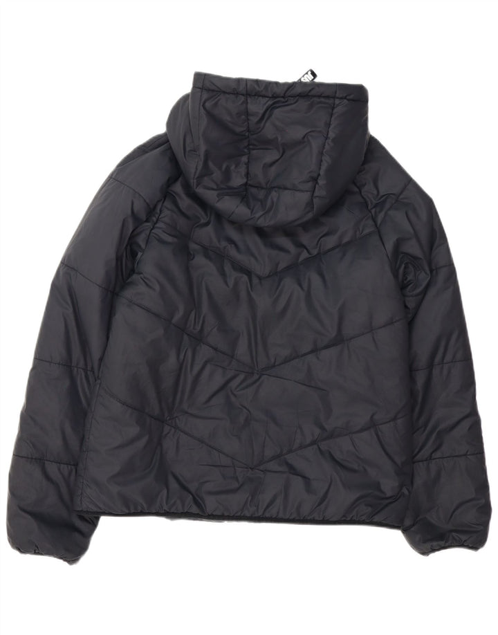 Jaqueta Nike Feminina com Capuz Oversized Acolchoada UK 10 Pequena Poliéster Preta