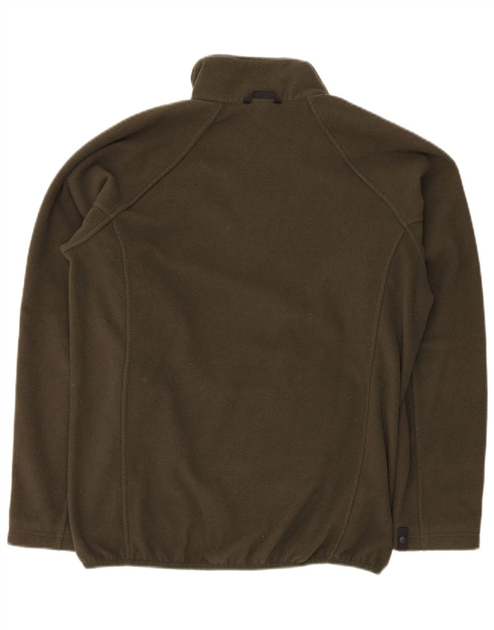 Jaqueta de lã masculina THE NORTH FACE Reino Unido 36 poliéster cáqui pequeno