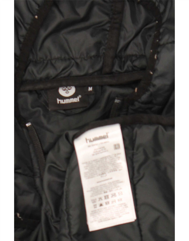 Jaqueta acolchoada com capuz feminina Hummel UK 14 poliéster preto médio