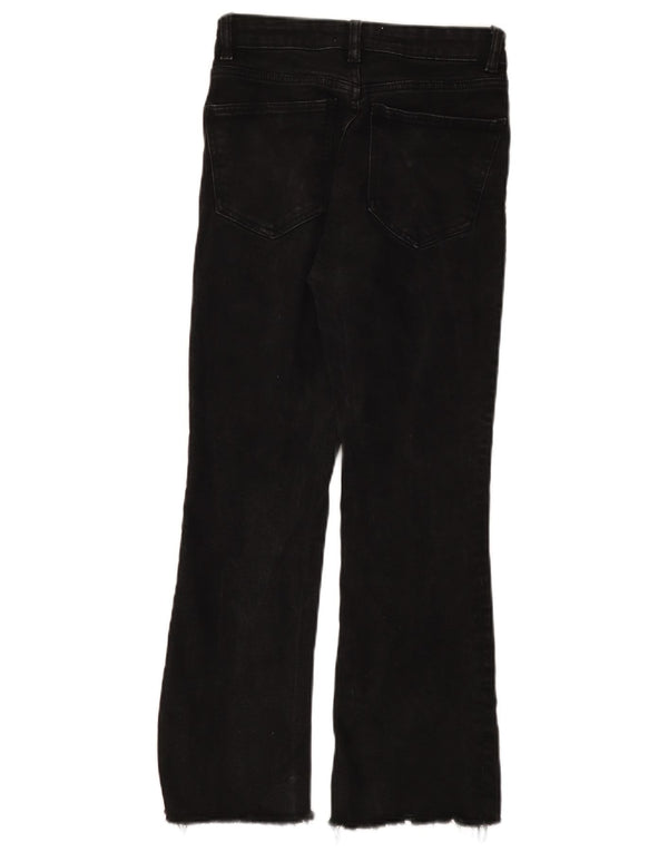 Calça jeans feminina Zara Bootcut EU 36 XS W26 L25 preta
