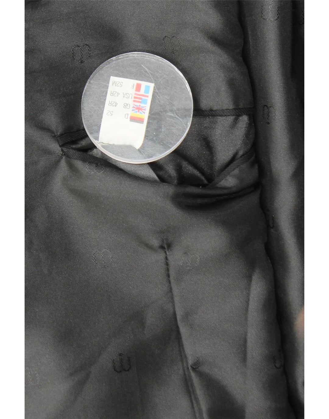 Jaqueta Blazer Masculina WILVORST Crop Double Breasted Reino Unido 42 XL Riscas Pretas