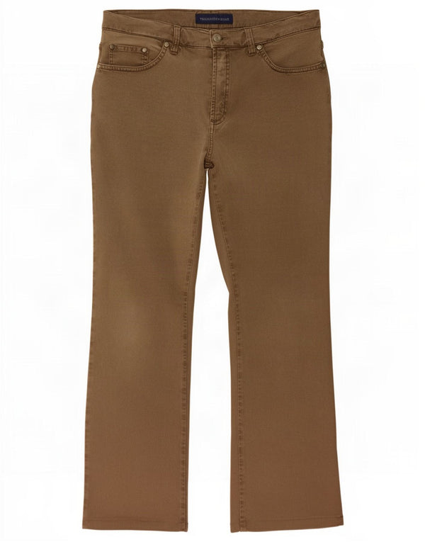 Trussardi Calça jeans reta masculina W31 L28 algodão marrom