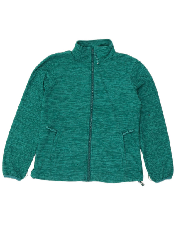 Jaqueta feminina de lã com forro Mountain Warehouse Reino Unido 10 verde pequeno manchado