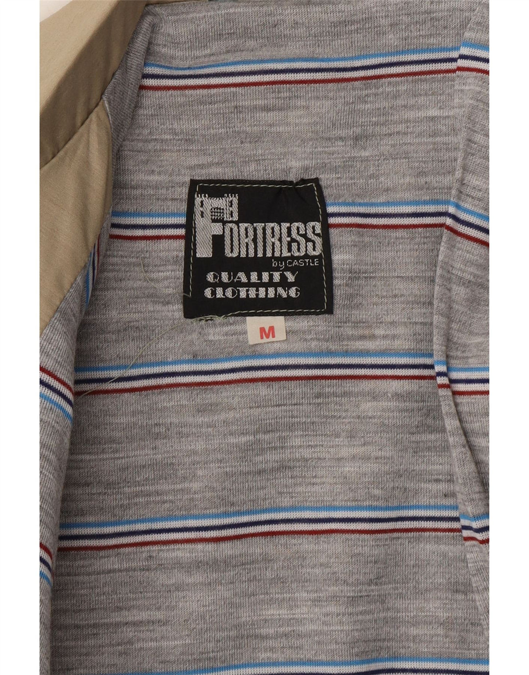 Jaqueta bomber masculina VINTAGE UK 38 bege médio