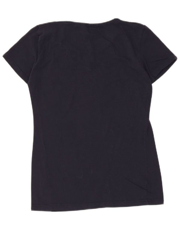 Camiseta feminina Kappa UK 14 grande algodão azul marinho