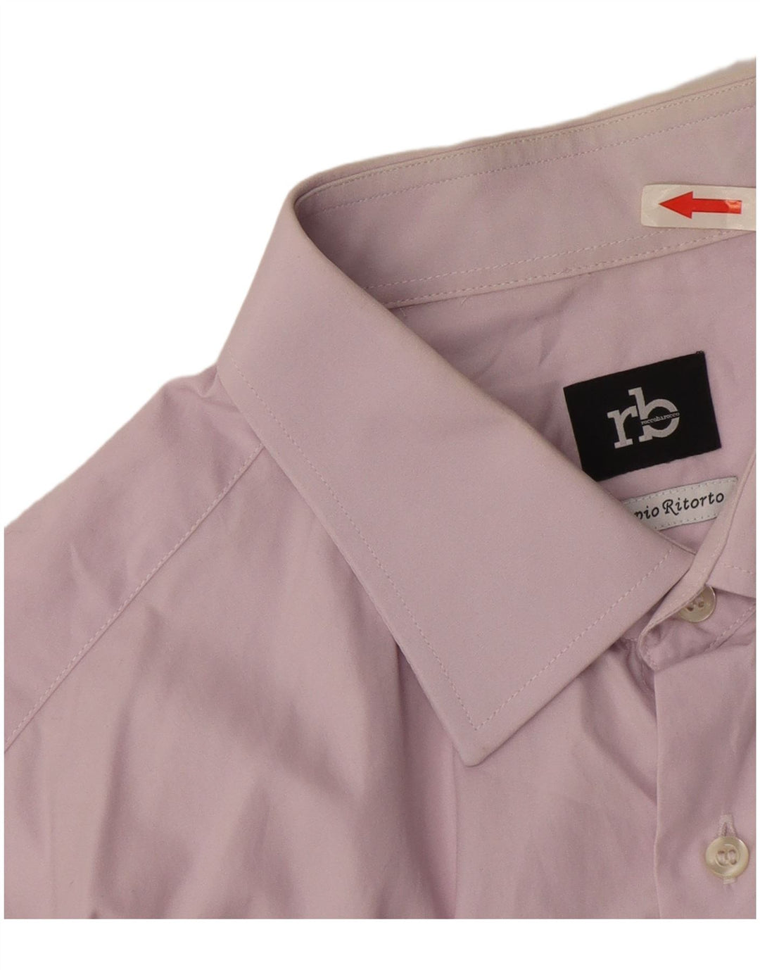 Camisa masculina Roccobarocco tamanho 42 16 1/2 grande algodão roxo