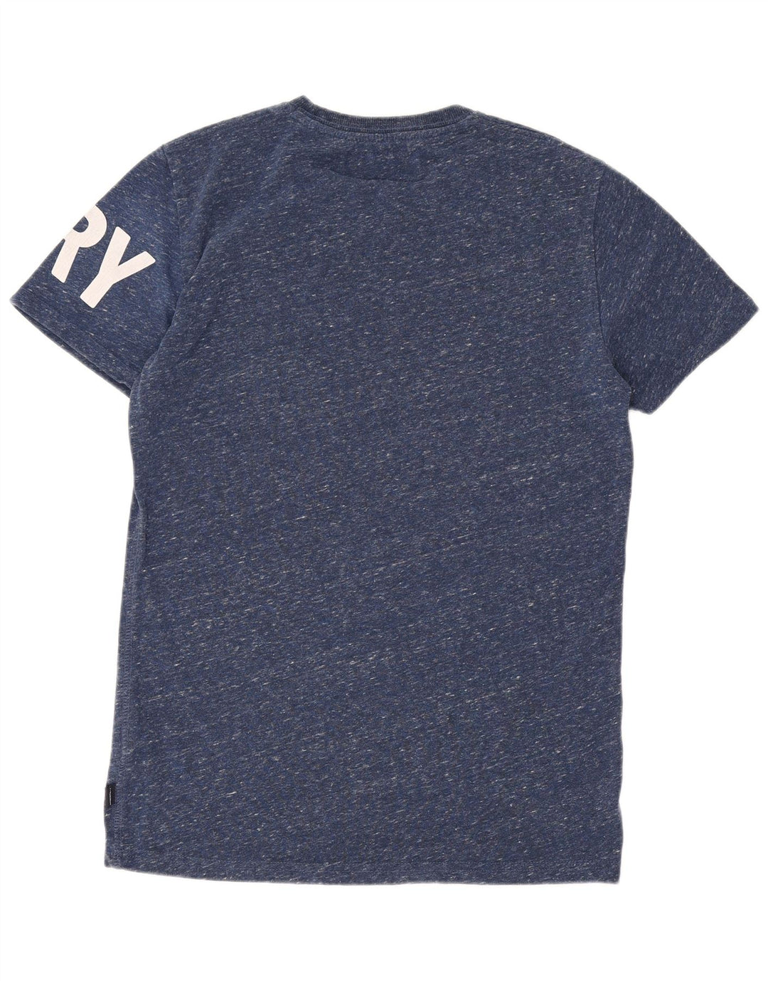 Superdry camiseta masculina gráfica top pequeno poliéster manchado azul marinho