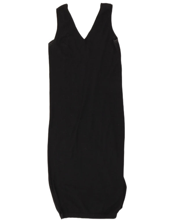 Vestido bodycon feminino sem mangas Superdry UK 10 pequeno preto