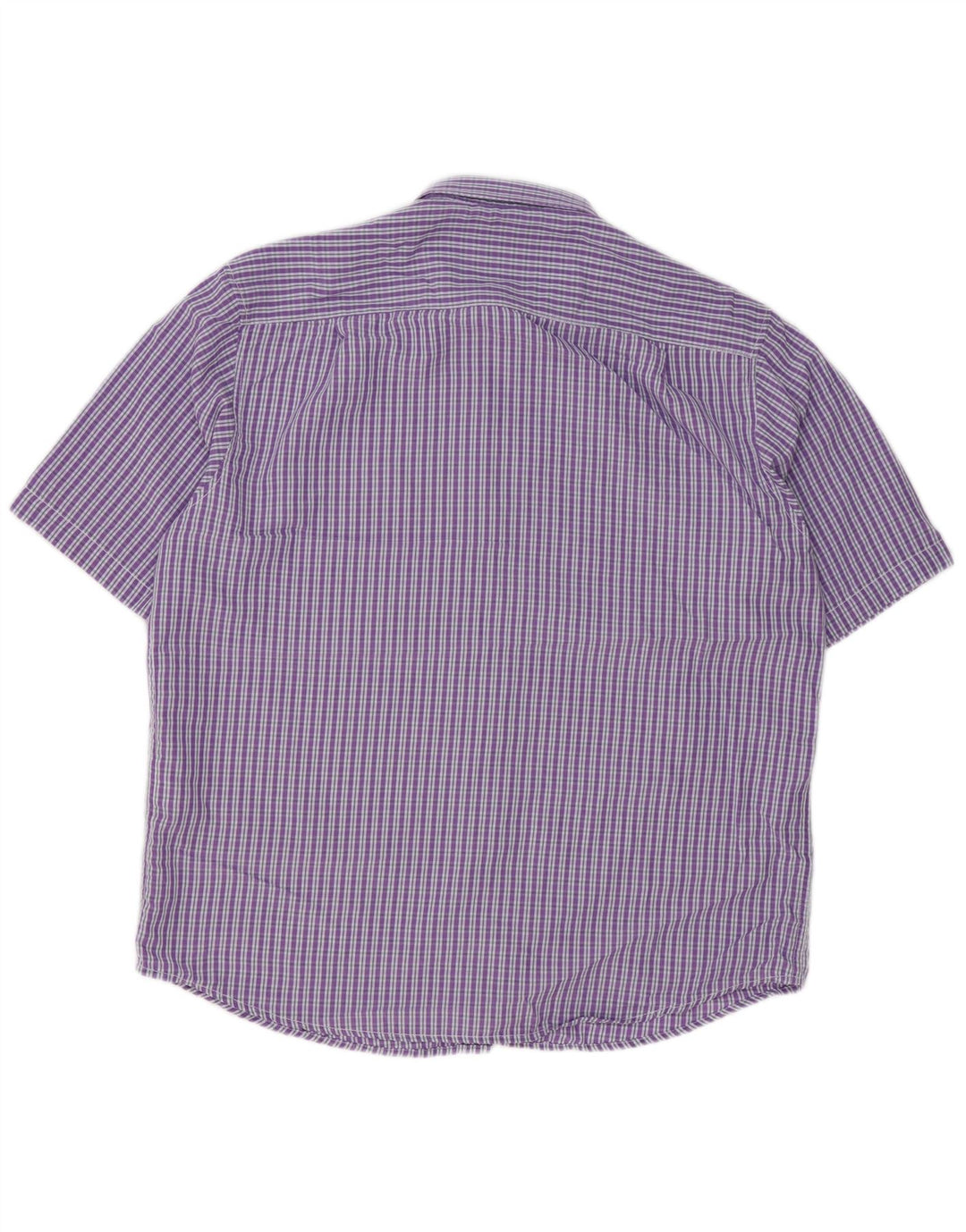 Camisa masculina de manga curta JAMES PRINGLE poliéster roxo grande de algodão