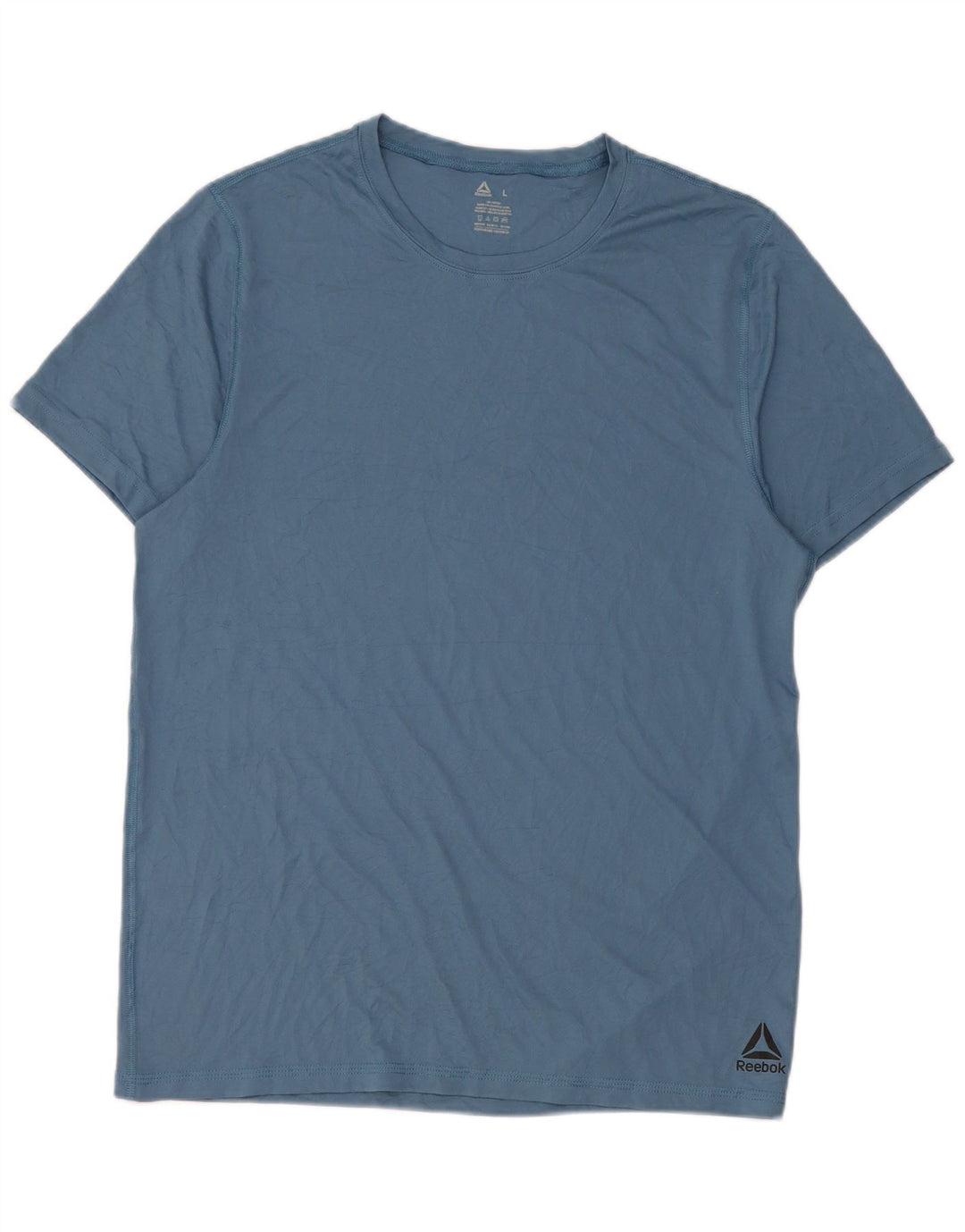 Camiseta masculina Reebok grande poliéster azul