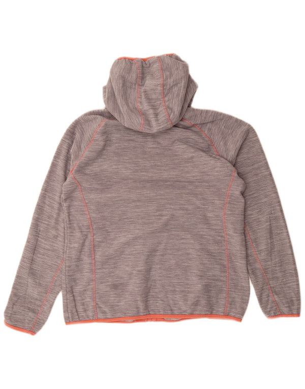 Jaqueta de lã com capuz feminina Mountain Warehouse UK 16 grande cinza manchada