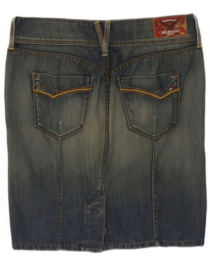 Saia jeans Sonora feminina Tommy Hilfiger médio W34 algodão azul
