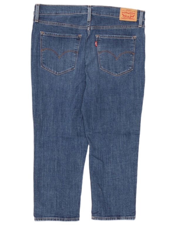 Calça jeans feminina Levi's 311 Shaping Skinny Capri W30 L21 azul algodão