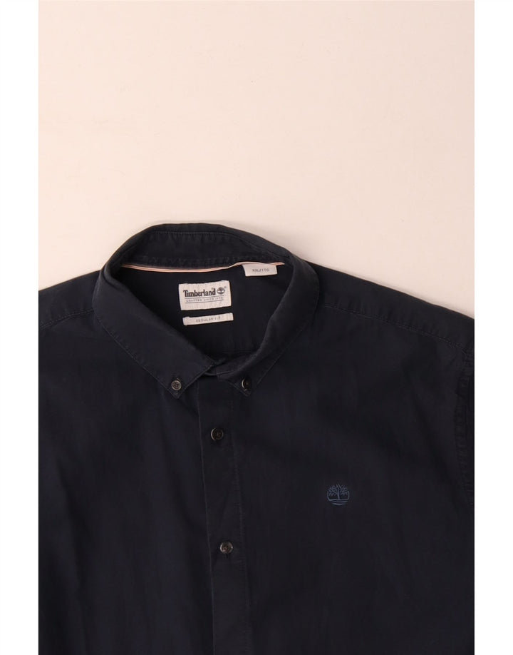 Camisa masculina Regular Fit TIMBERLAND 2XL algodão azul marinho