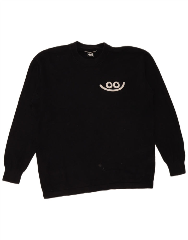 Zara Suéter masculino com gola redonda pequeno preto