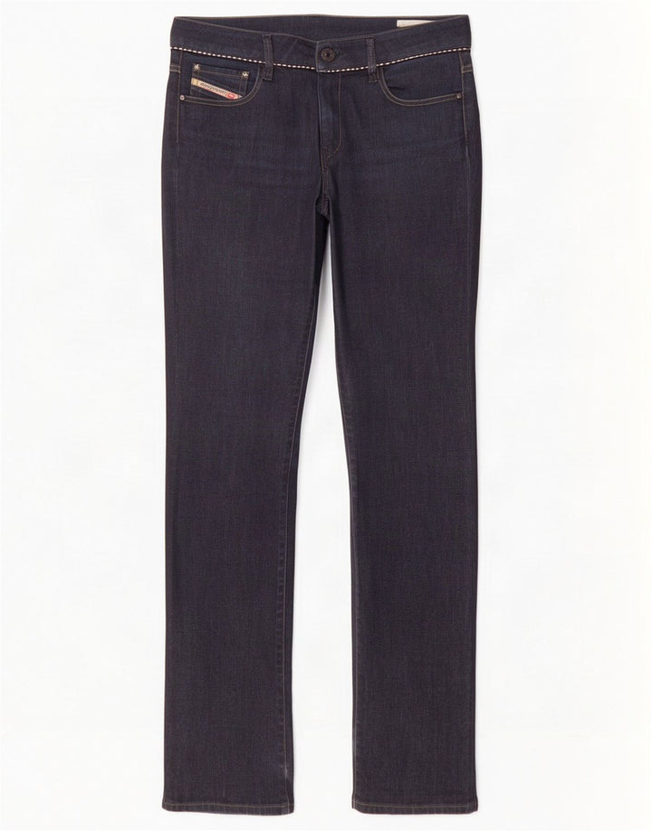Diesel feminino bootcut jeans W32 L34 azul marinho algodão