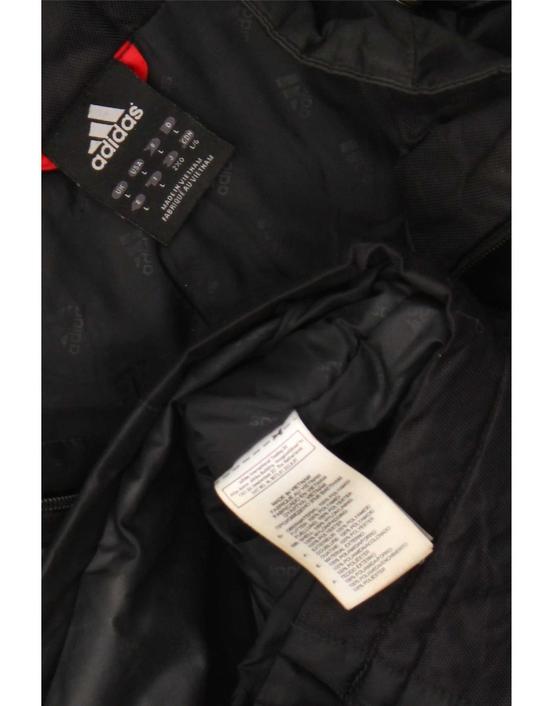 Adidas Mens Hooded Utility Jacket UK 40 Grande Poliamida Preta