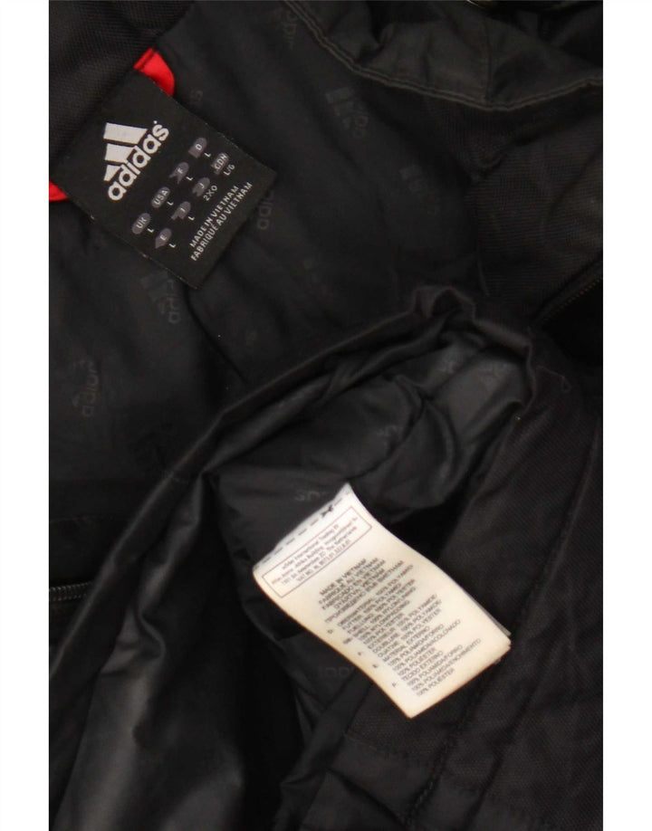 Adidas Mens Hooded Utility Jacket UK 40 Grande Poliamida Preta
