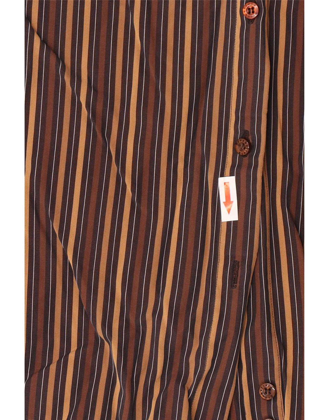 Camisa feminina Brooksfield IT 42 listrada marrom médio