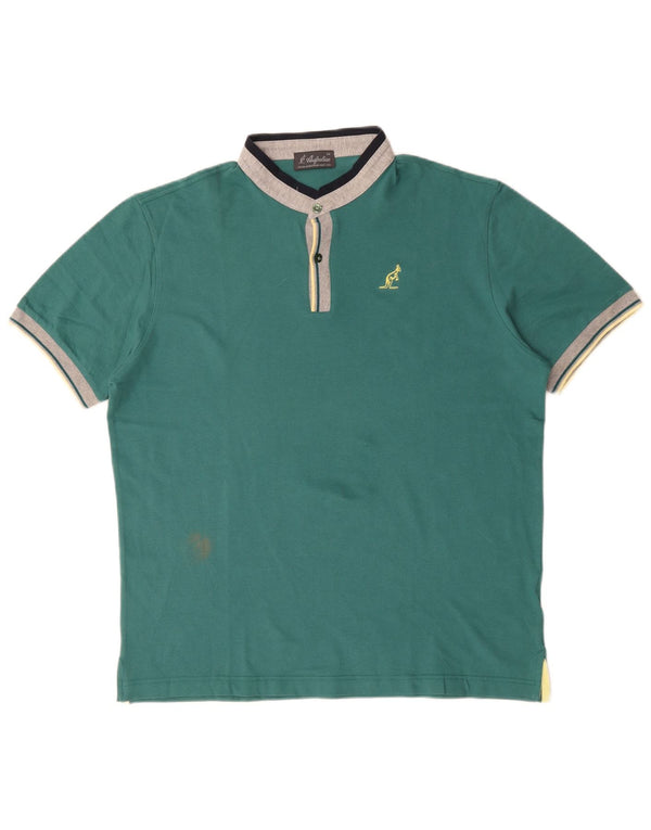 Camisa polo masculina AUSTRALIAN L'ALPINA IT 54 XL algodão verde