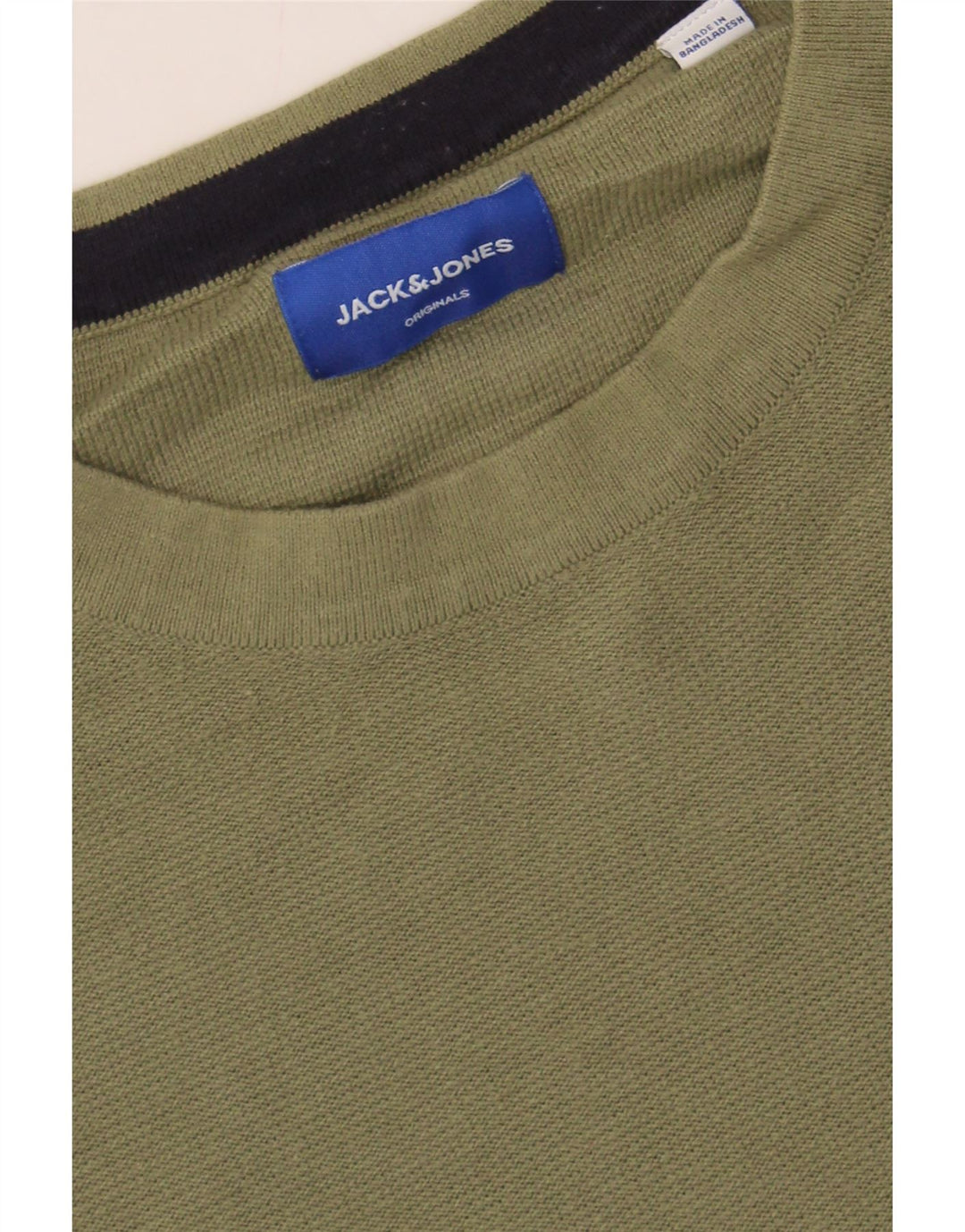 JACK & JONES Mens Crew Neck Jumper Sweater XL Grey Colourblock Cotton Vintage Jack & Jones and Second-Hand Jack & Jones from Messina Hembry 