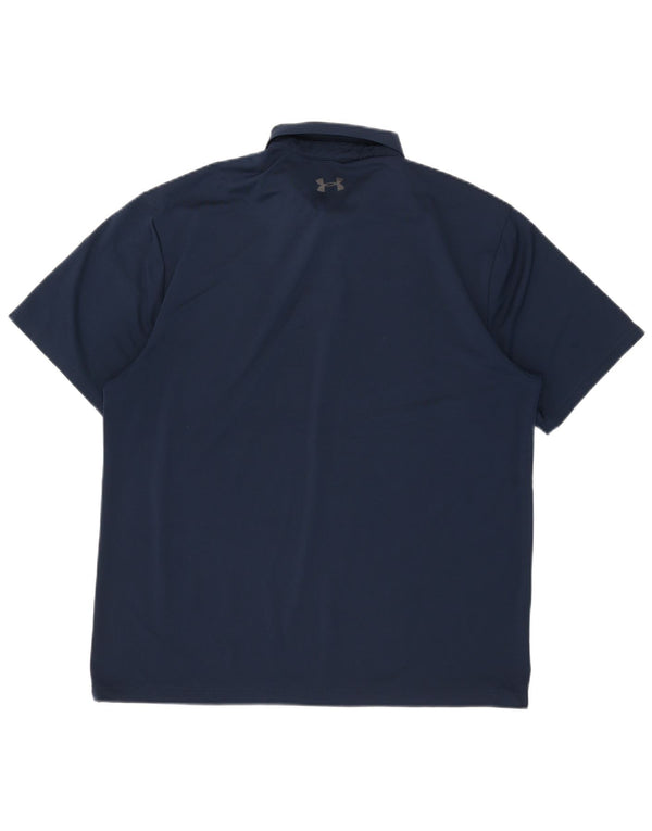 Camisa polo masculina Under Armour grande azul marinho