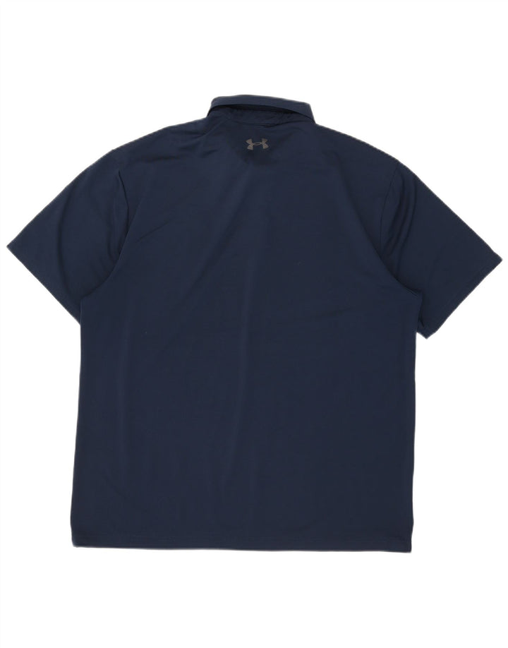 Camisa polo masculina Under Armour grande azul marinho
