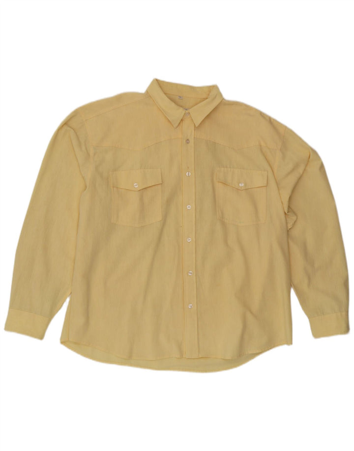 Camisa masculina ARIZONA JEANS tamanho 45/46 XL algodão amarelo