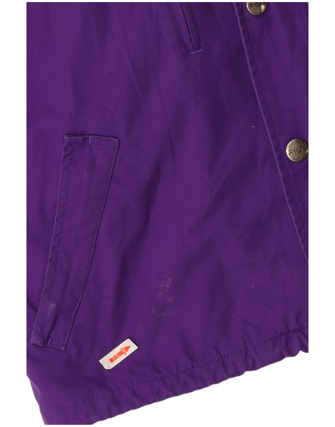 Jaqueta acolchoada com capuz para meninas FILA 9-10 anos poliéster roxo