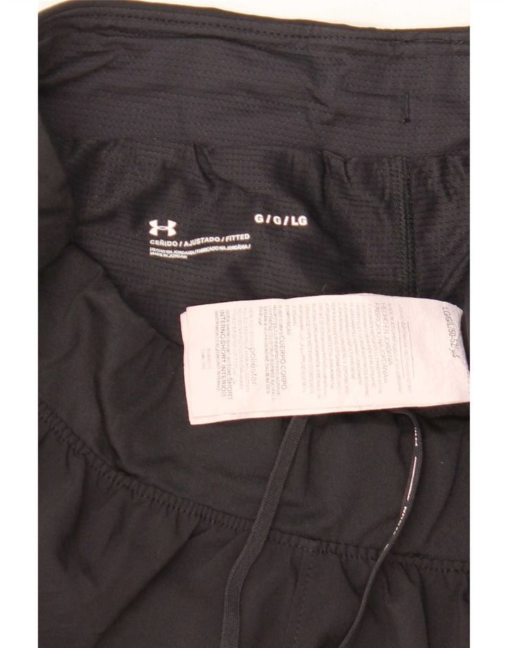 Shorts esportivos femininos Under Armour UK 14 grande poliéster preto
