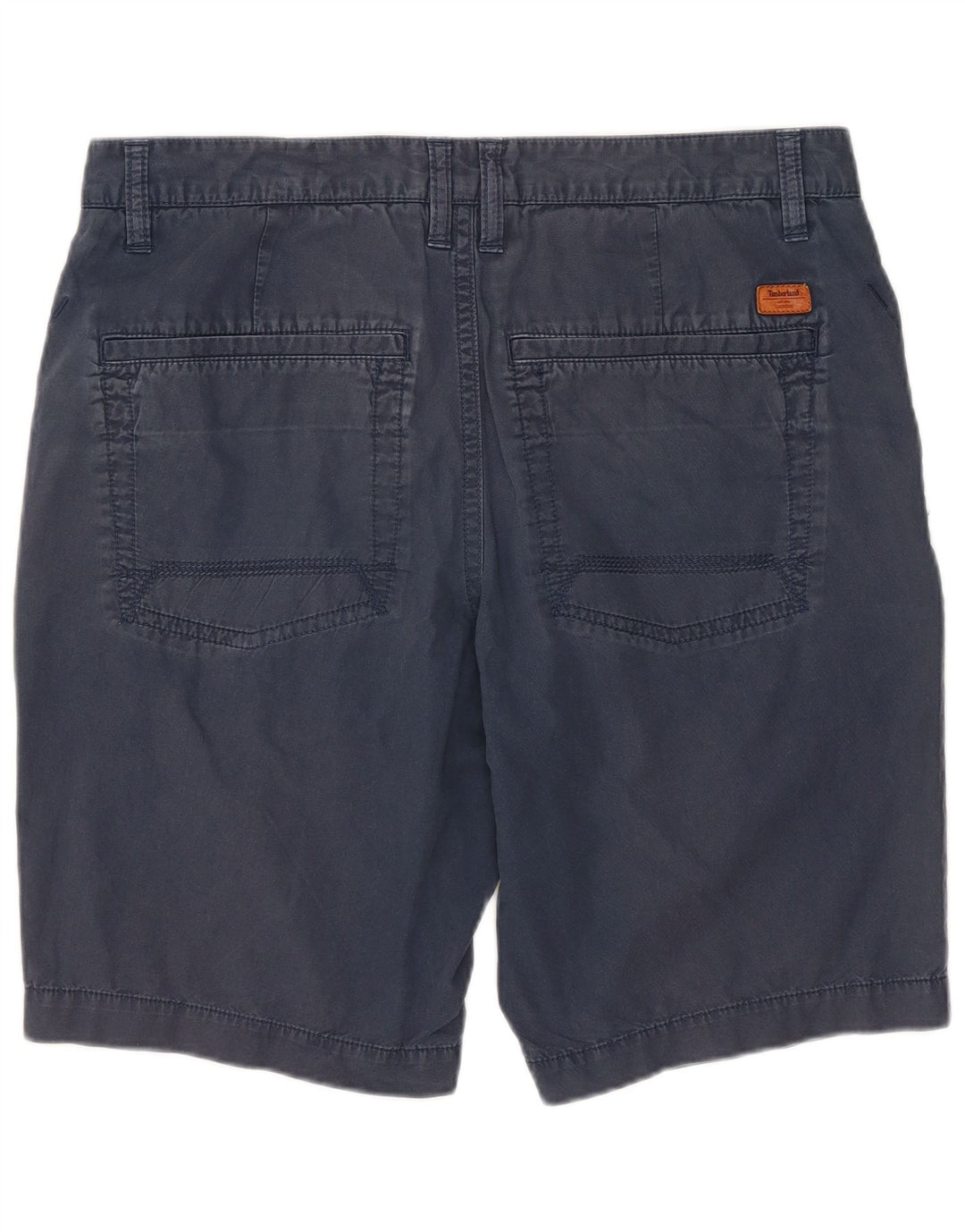 Shorts casuais masculinos Timberland W32 médio algodão azul marinho