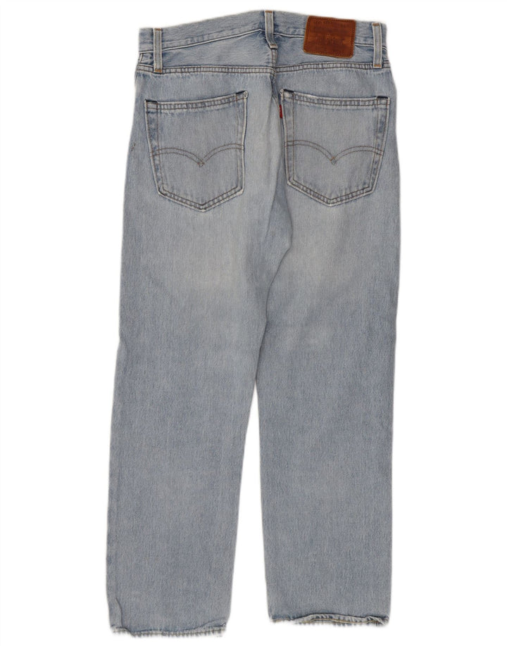 Levi's feminino 551 jeans retos W29 L27 algodão azul