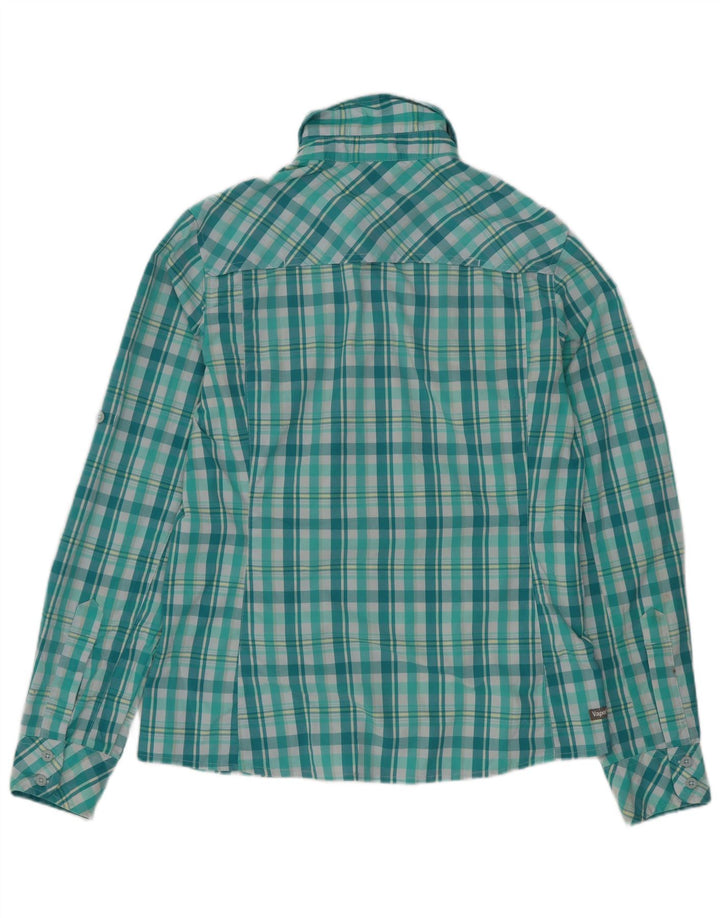 Camisa feminina The North Face UK 10 Small Green Check Nylon