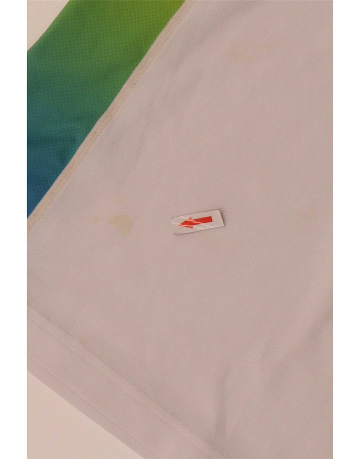 Puma Camiseta masculina gráfica Top grande bloco de cor branca