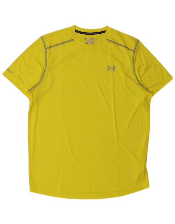 Camiseta masculina Under Armour Heat Gear Top XL amarelo poliéster