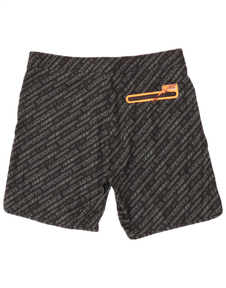 Shorts de natação masculino Superdry Graphic Regular XL preto poliéster