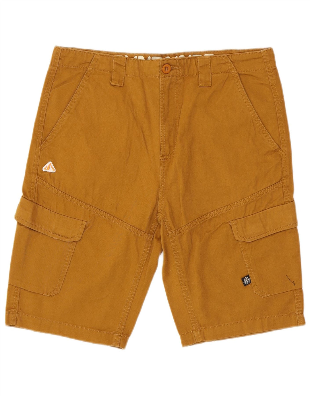 MOUNTAIN PEAK Mens Cargo Shorts Médio W32 Algodão Marrom