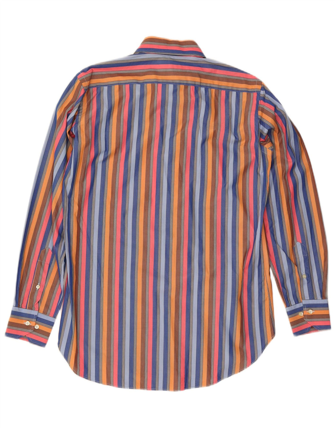 Camisa masculina ETRO Milano grande listrada multicolorida