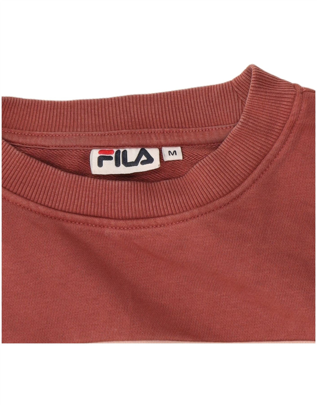 FILA feminino gráfico moletom jumper UK 14 médio preto colorblock