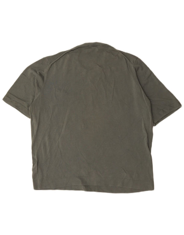Cos Mens Regular T-Shirt Top XL Khaki Cotton
