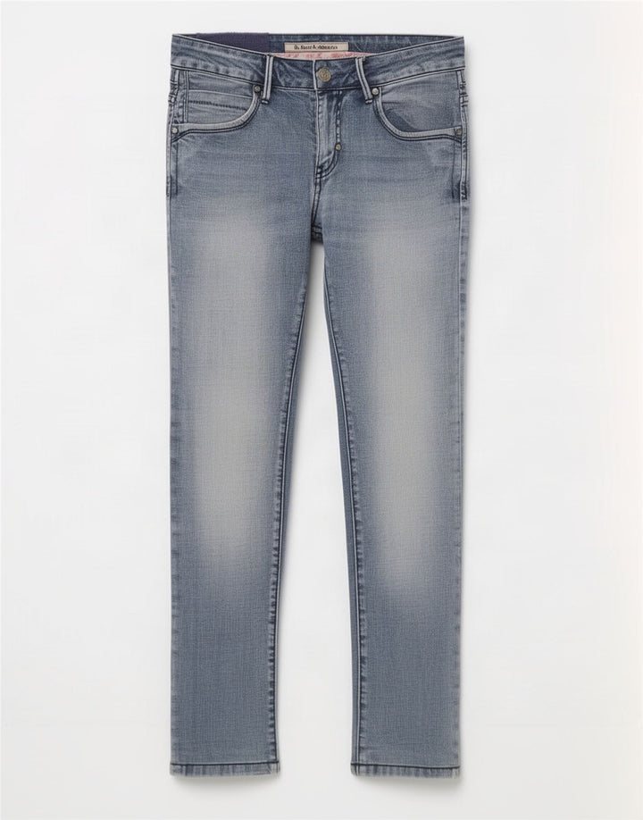 Jeans slim feminino BACI & ABBRACCI IT 44 médio W28 L28 algodão azul